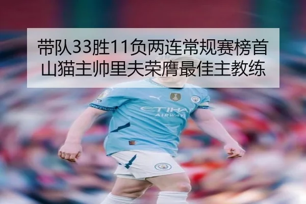 带队33胜11负两连常规赛榜首 山猫主帅里夫荣膺最佳主教练